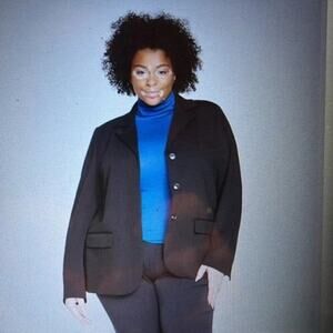 Universal Standard Desk-to-Dinner Ponte Blazer NWT Size 8 (2XS) Black